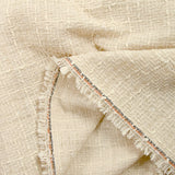 Tweed emma lurex polyester light beige background