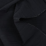 Bengaline polycoton rayée ton sur ton bleu nuit