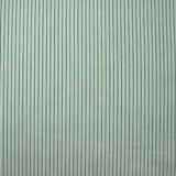 Coton fantaisie rayé vert d'eau et bleu nuit