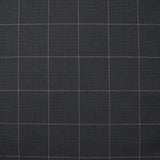 Algodón tejido tejido Príncipe de Gales Línea Antracita Pink Background