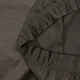 Satin de polyester léger marron café