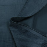 Velours côtelé coton 2 mm bleu pétrole