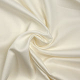 Popeline de coton satinée blanc cassé