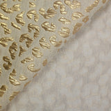 Gold leopard lurex linen and cotton brocade