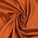 Orange buffed cotton poplin burned