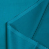 Popeline de coton satinée bleu pétrole