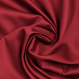 Popeline de coton satinée bordeaux
