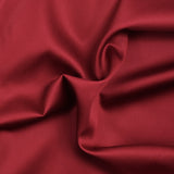 Popeline de coton satinée bordeaux
