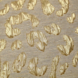 Gold leopard lurex linen and cotton brocade