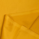 Popeline de coton satinée jaune soleil