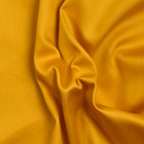 Popeline de coton satinée jaune soleil