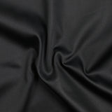 Poplina de algodón de satén negro