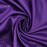 Popeline de coton satinée violet