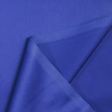 Popeline de coton satinée bleu roi