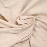 Jersey de algodón flameado color cáscara de huevo