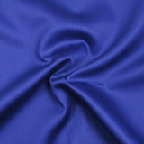 Popeline de coton satinée bleu roi