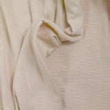 Jersey de algodón flameado color cáscara de huevo