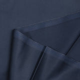 Popeline de coton satinée bleu nuit