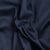Popeline de coton satinée bleu nuit