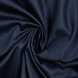 Popeline de coton satinée bleu nuit