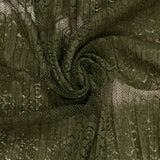 Dentelle plissée polyester Vittoria kaki