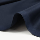 Popeline de coton satinée bleu nuit