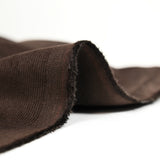 Velours côtelé Lina coton 1 mm marron