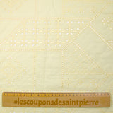 Broderie anglaise Amalia jaune beurre