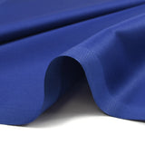 Popeline de coton satinée bleu roi