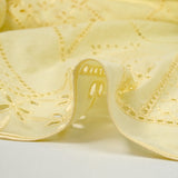 Broderie anglaise Amalia jaune beurre
