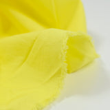 Polycoton froissé jaune poussin