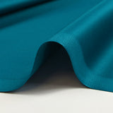 Popeline de coton satinée bleu pétrole