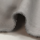 Velours côtelé coton 1,5 mm gris argent