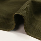 Pana de algodón verde oliva de 2 mm.