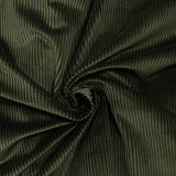 Pana de algodón verde militar de 3 mm.