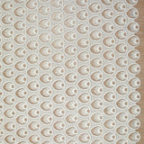 Guipure de coton plume de paon blanc cassé
