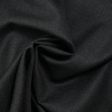 Tissu tailleur laine mélangée fantaisie anthracite fond noir
