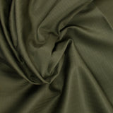 Polycoton à carreaux kaki