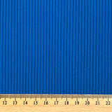 Jersey de viscose côtelé bord-côte bleu cobalt