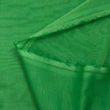 Mousseline 100% soie unie vert menthe changeant vert