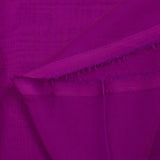 Mousseline de 100% soie unie orchidée