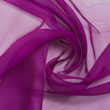 Mousseline de 100% soie unie orchidée