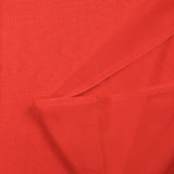 Mousseline de 100% soie unie rouge corail