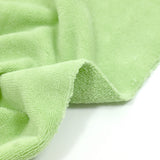Apple green bamboo sponge fabric sold per meter