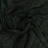 Maille bisous irisée vert fond noir