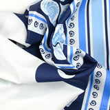 Small boat printed cotton and white background shell