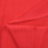 Muselina 100% seda liso rojo fresa