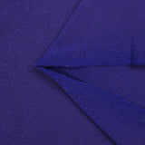 Maille fine Lurex bleu fond indigo