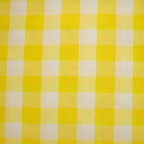Polyviscose tissée-teinte vichy 30 mm blanc et jaune