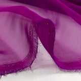 Mousseline de 100% soie unie orchidée